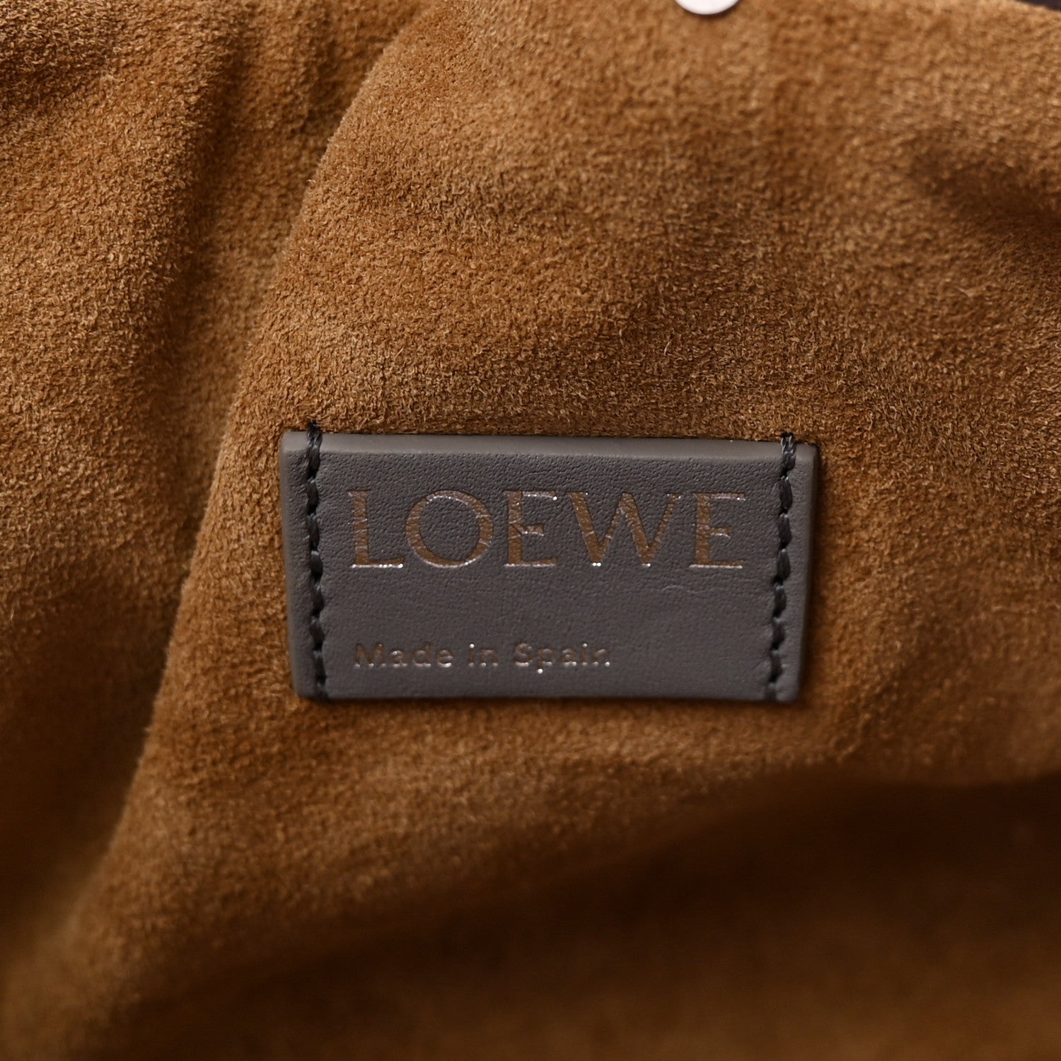 Loewe Sequin Medium Donut Chain Flamenco Knot Clutch Grey 6 of 10