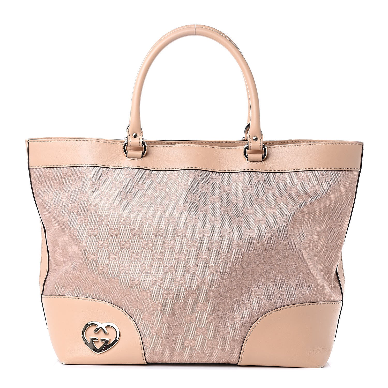Gucci Monogram Lovely Heart Top Handle Pink 1 of 13
