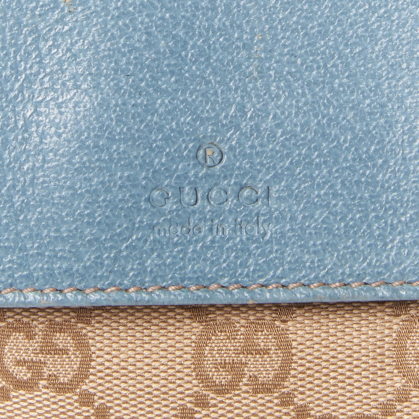 Gucci GG Monogram Web Double Pocket Belt Bag Blue 7 of 8