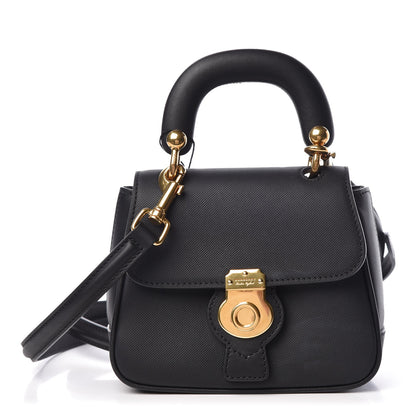 Burberry Trench Calfskin Mini DK88 Top Handle Bag Black 1 of 10