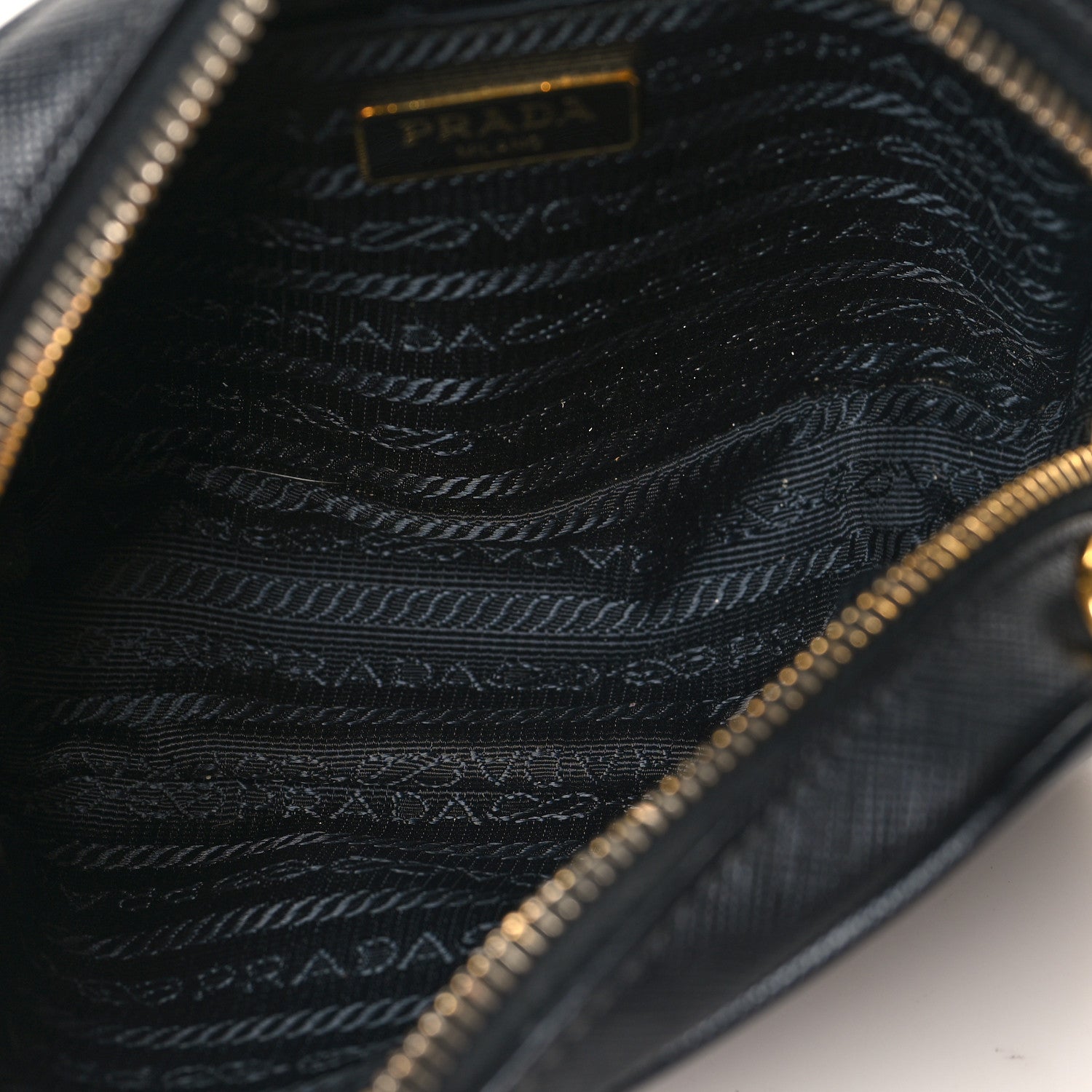 Prada Saffiano Mini Camera Crossbody Bag Black 5 of 11