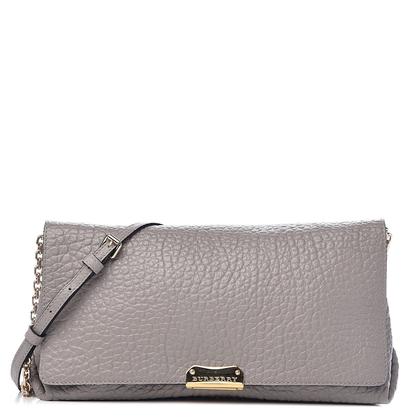 Signature Grain Medium Mildenhall Crossbody Bag Pale Grey