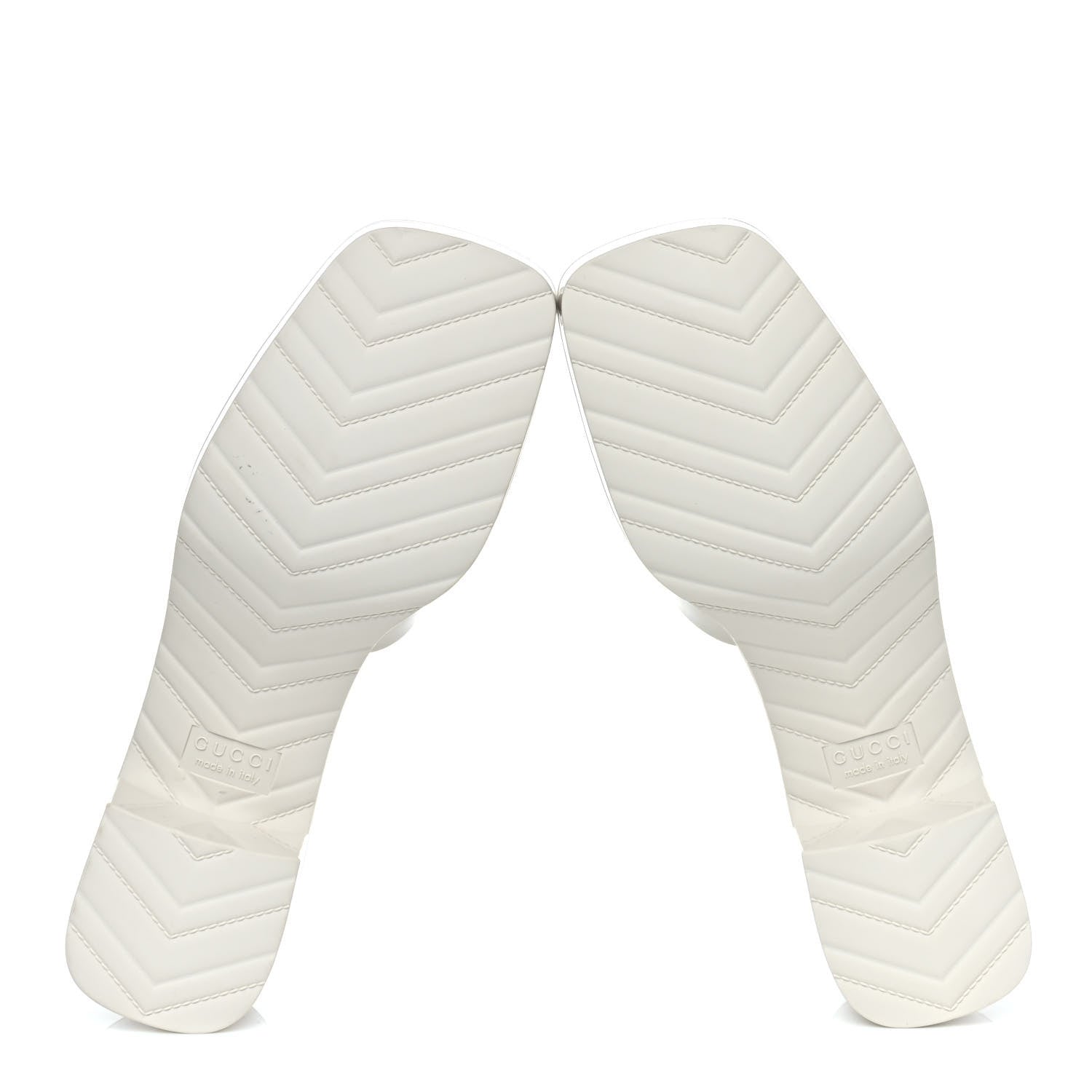 Gucci Rubber Gucci Logo Womens Platform 20/60mm Slide Sandals 39 Mystic White 6 of 10