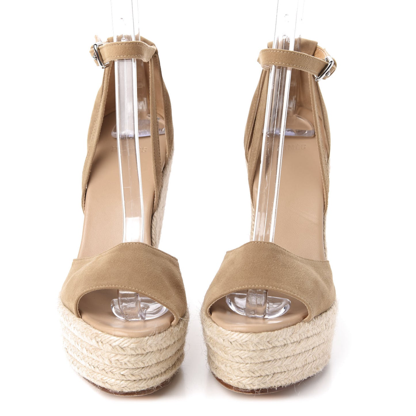 Suede Espadrille Wedge Sandals 37