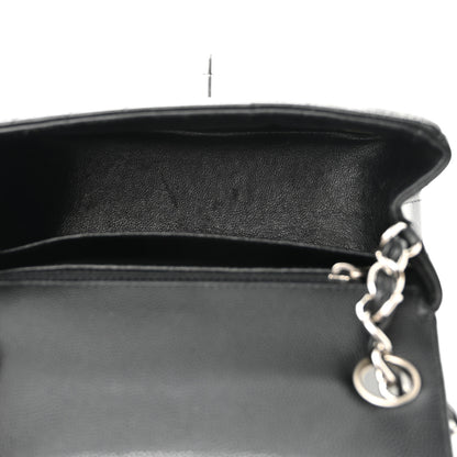 Chanel Caviar Chevron Quilted Mini Square Flap Black 5 of 10
