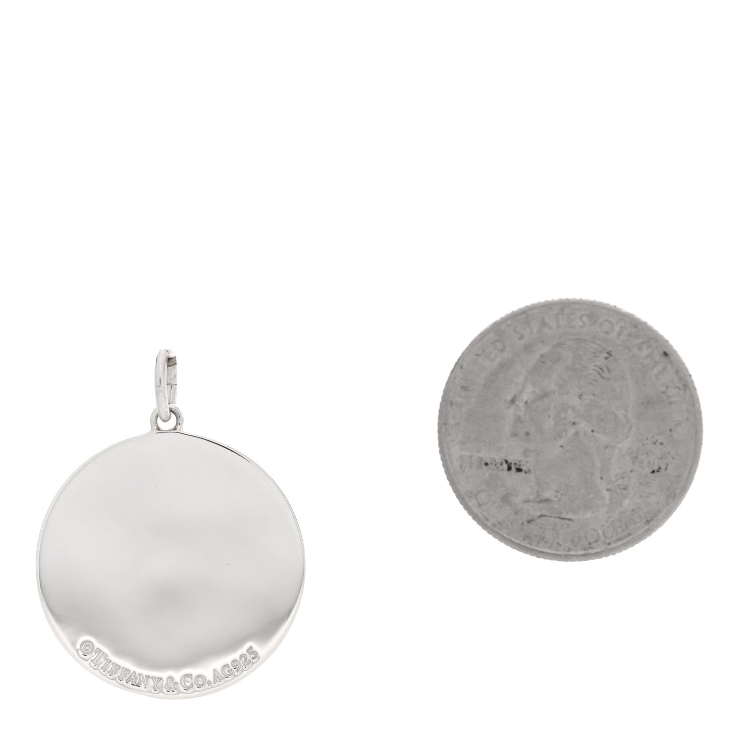 Tiffany Sterling Silver Love Bugs Round Tag Charm 2 of 4