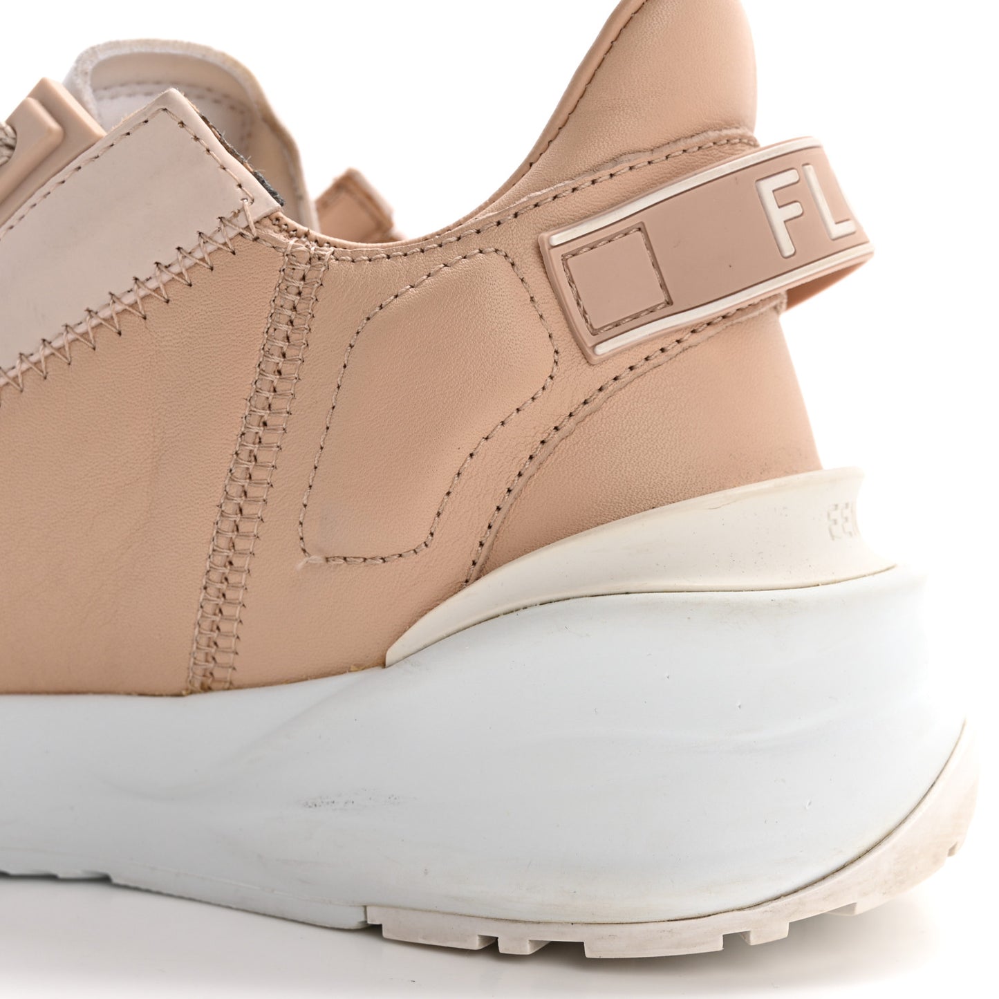 Vitello Fendi Flow Low Top Sneakers 38.5 Poudre
