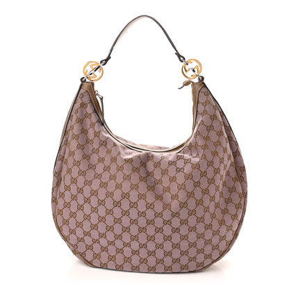 Gucci Monogram Large GG Twins Hobo Purple 1 of 10