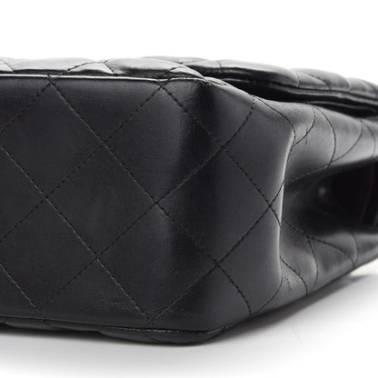 Chanel Lambskin Quilted Jumbo Double Flap Black 10 of 10