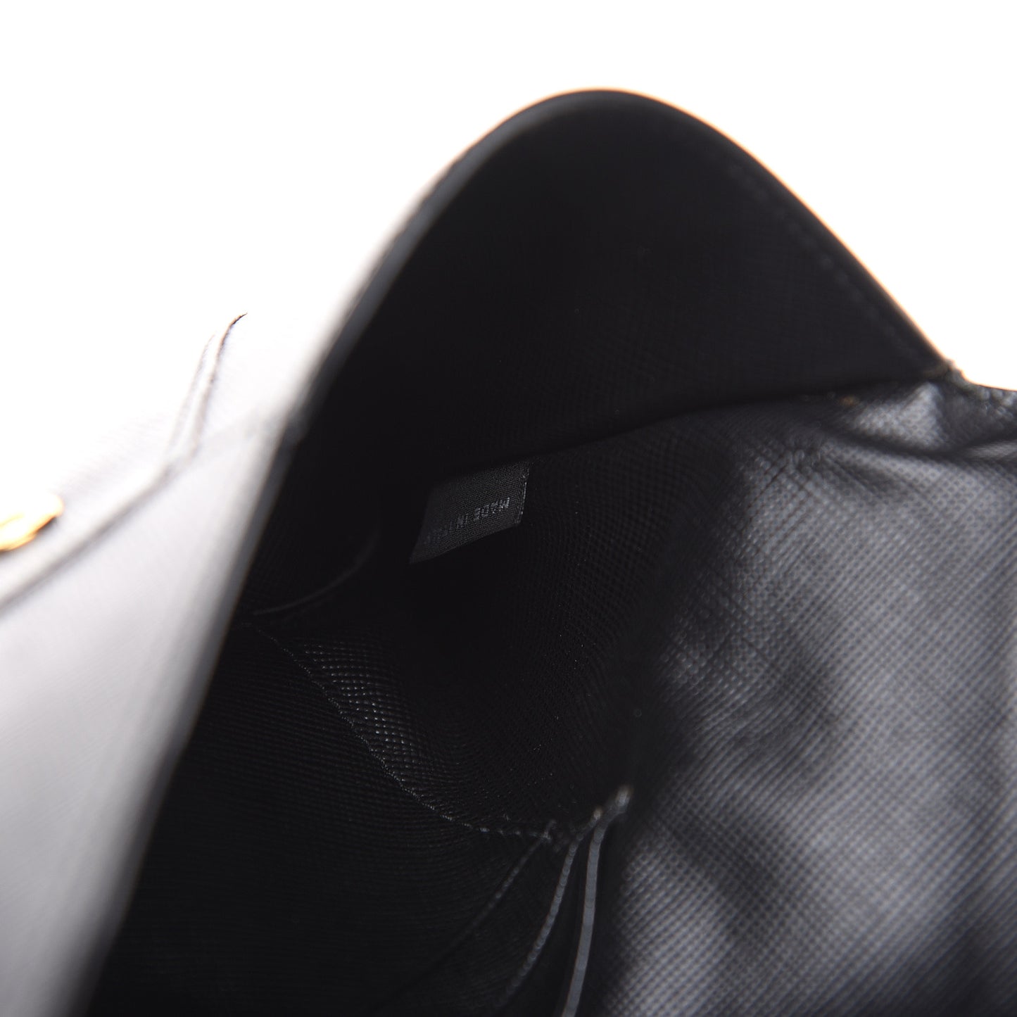 Saffiano Metal Envelope Wallet Black
