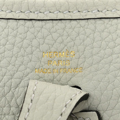 Hermes Taurillon Clemence Amazone Evelyne TPM Gris Neve 6 of 10