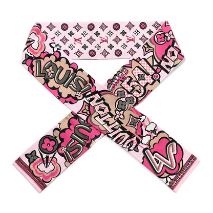 Louis Vuitton Silk Monogram Street Bandeau Rose 1 of 3