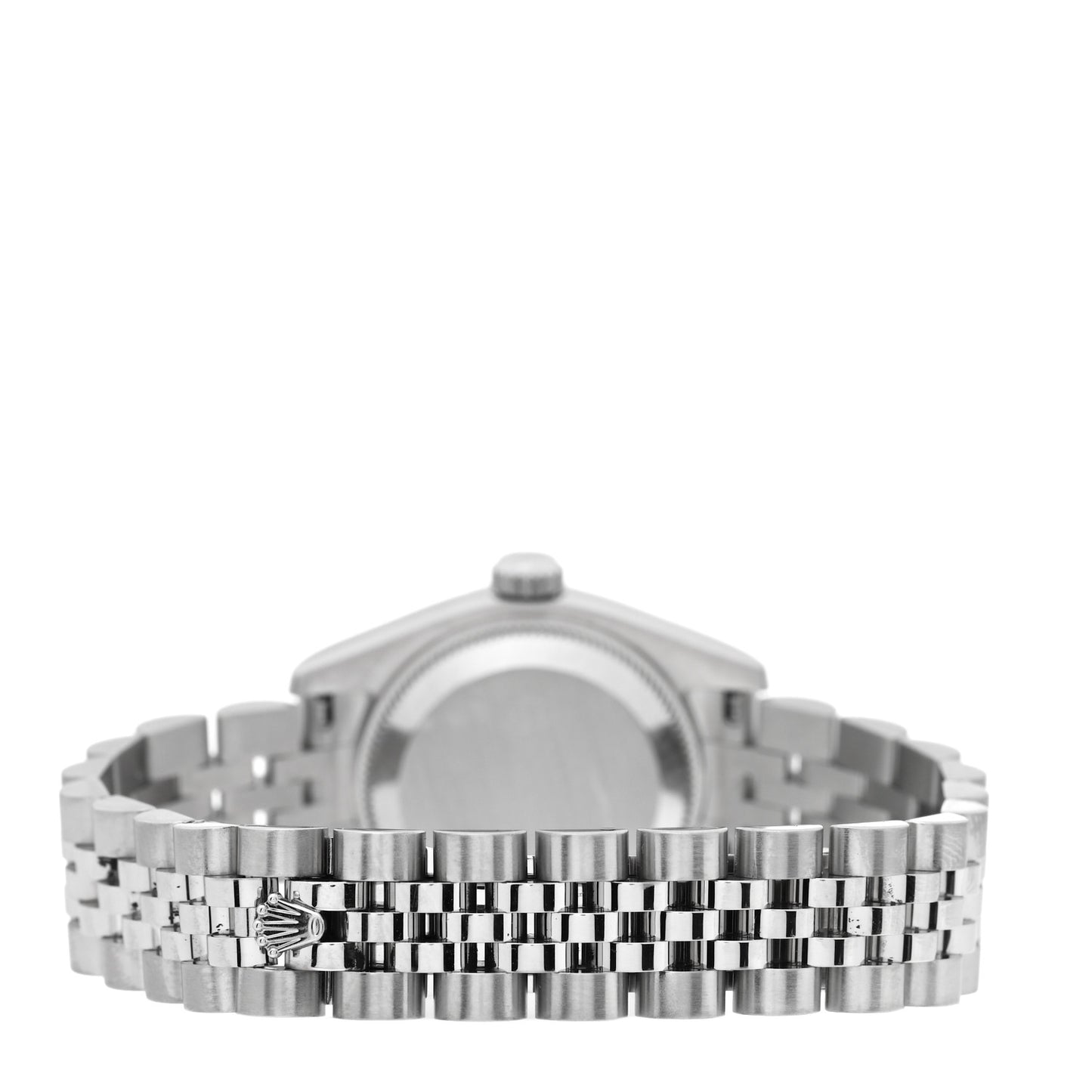Stainless Steel 18K White Gold Diamond 26mm Oyster Perpetual Datejust Watch Black 179174