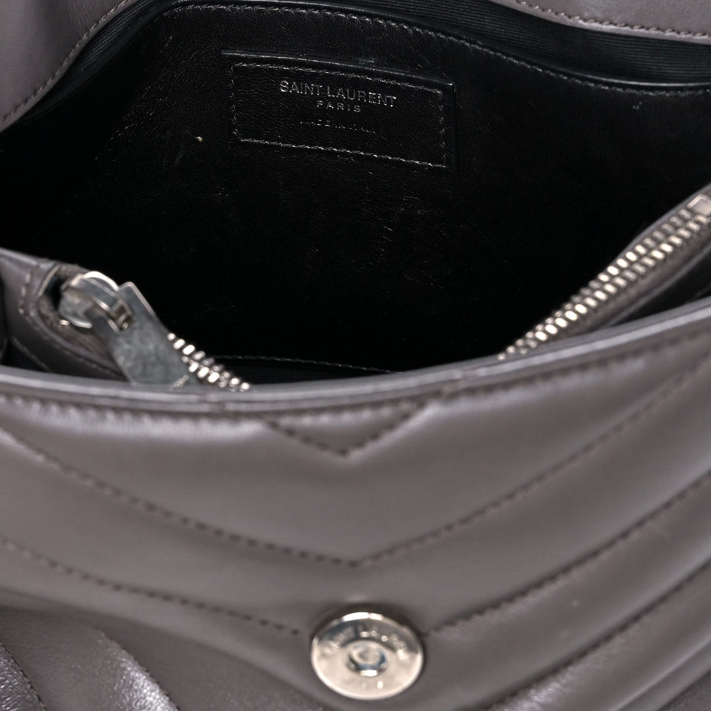 Calfskin Y Quilted Monogram Small Loulou Chain Satchel Earth