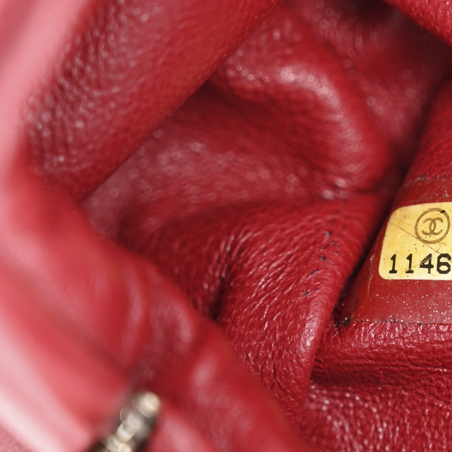 Chanel Lambskin Quilted Timeless Clutch Red 7 of 12