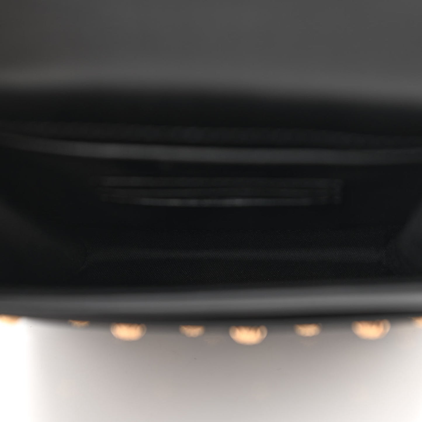 Calfskin Studded Medusa Crossbody Black
