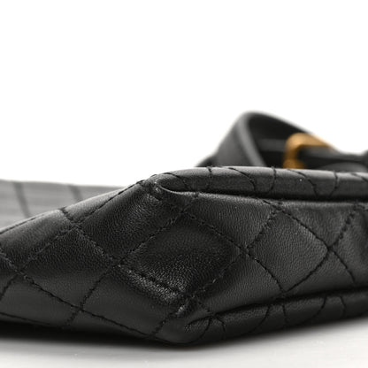 Saint Laurent Lambskin Quilted Gaby Zipped Pouch Black 8 of 8