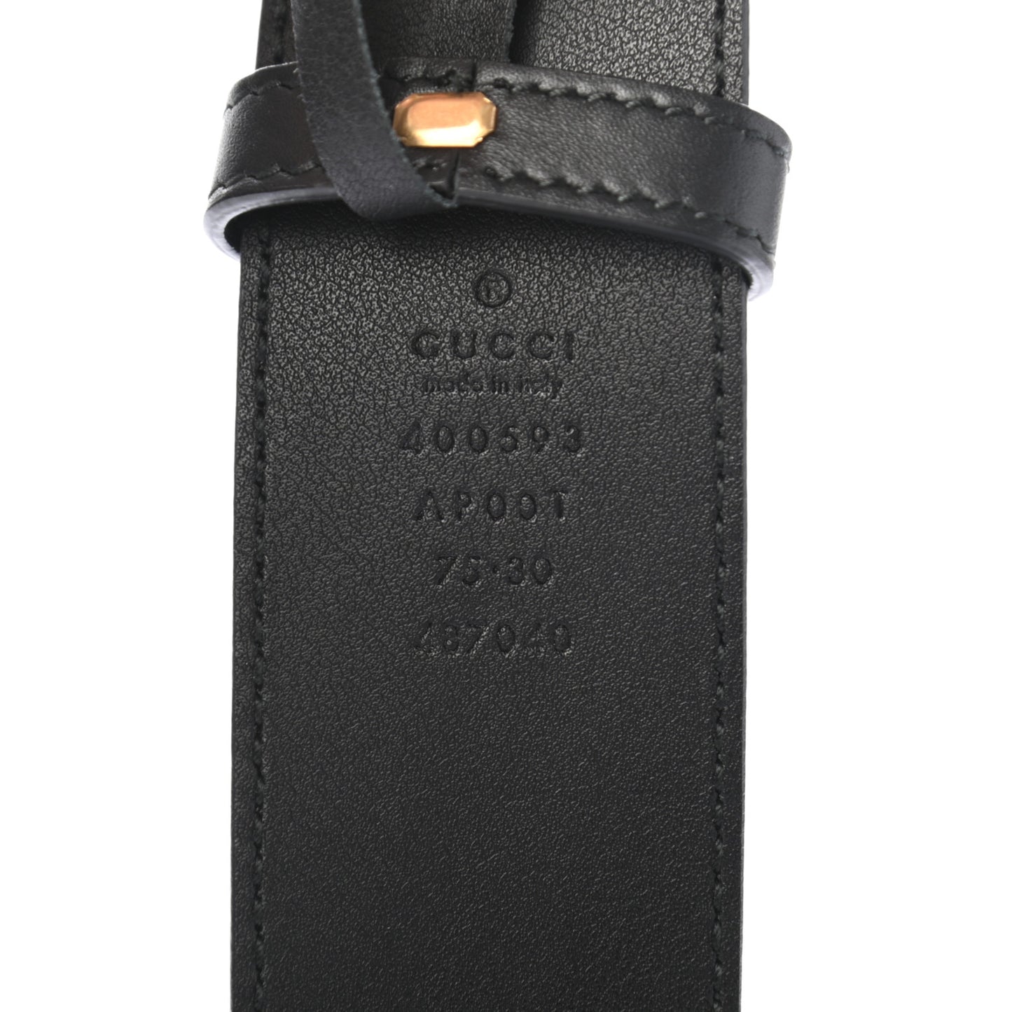 Calfskin Double G 40mm Belt 75 30 Black