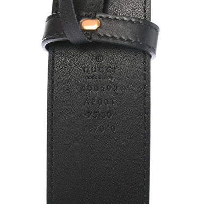 Gucci Calfskin Double G 40mm Belt 75 30 Black 3 of 4