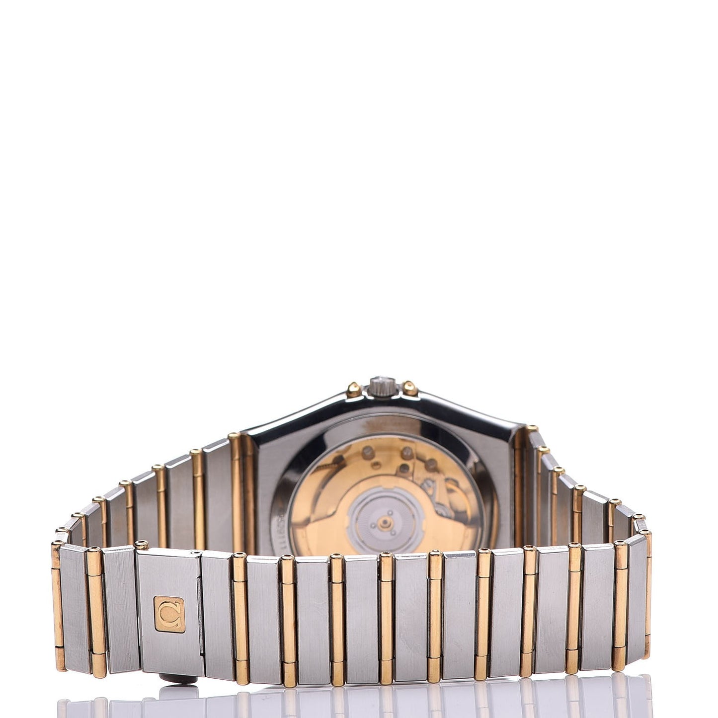 Stainless Steel 18K Yellow Gold 35mm Constellation Chronometer Automatic Watch Champagne 368.1075