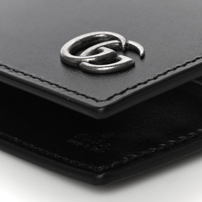 Gucci Smooth Calfskin GG Marmont Bi-Fold Wallet Black 9 of 10