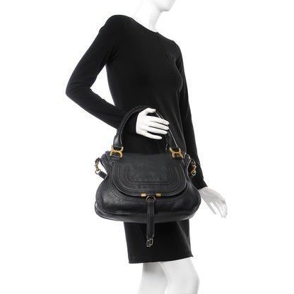 Chloe Calfskin Medium Marcie Satchel Black 3 of 9