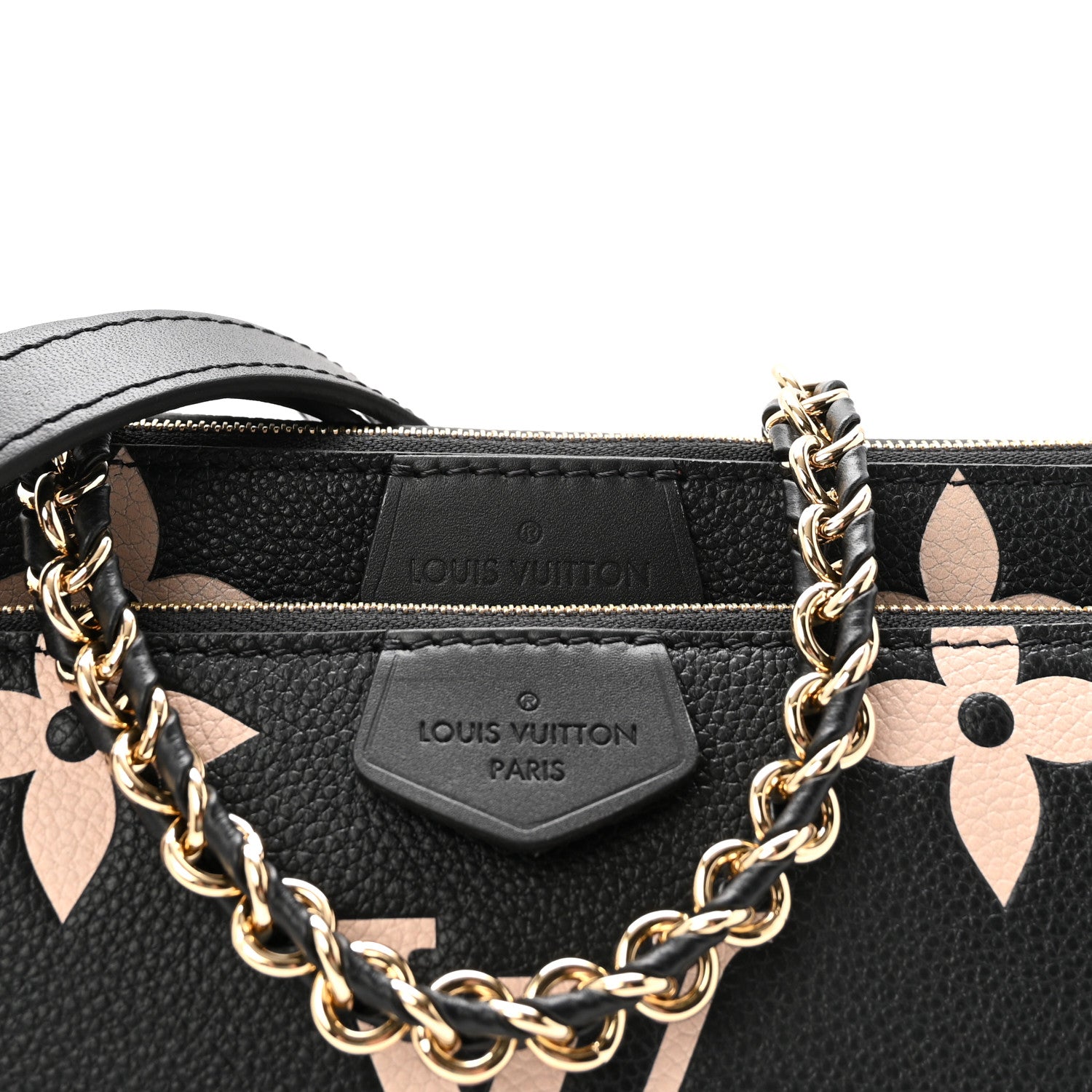 Louis Vuitton Empreinte Monogram Giant Multi Pochette Accessories Black Beige 7 of 9