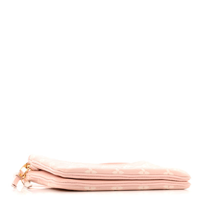 Louis Vuitton Empreinte Monogram Double Zip Pochette Rose 4 of 13