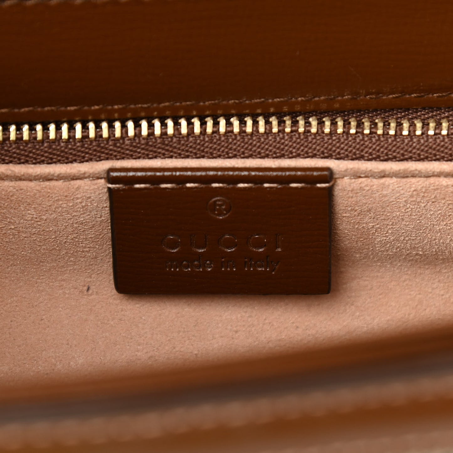GG Supreme Monogram Horsebit 1955 Shoulder Bag Beige Brown Sugar