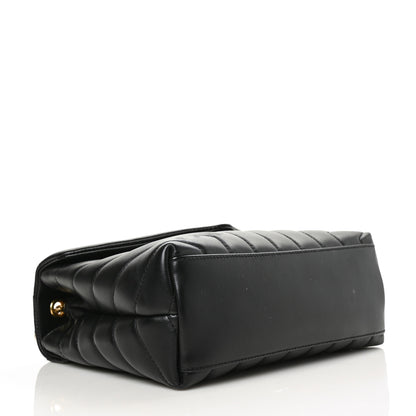 Saint Laurent Calfskin Y Quilted Monogram Small Loulou Chain Satchel Black 4 of 8