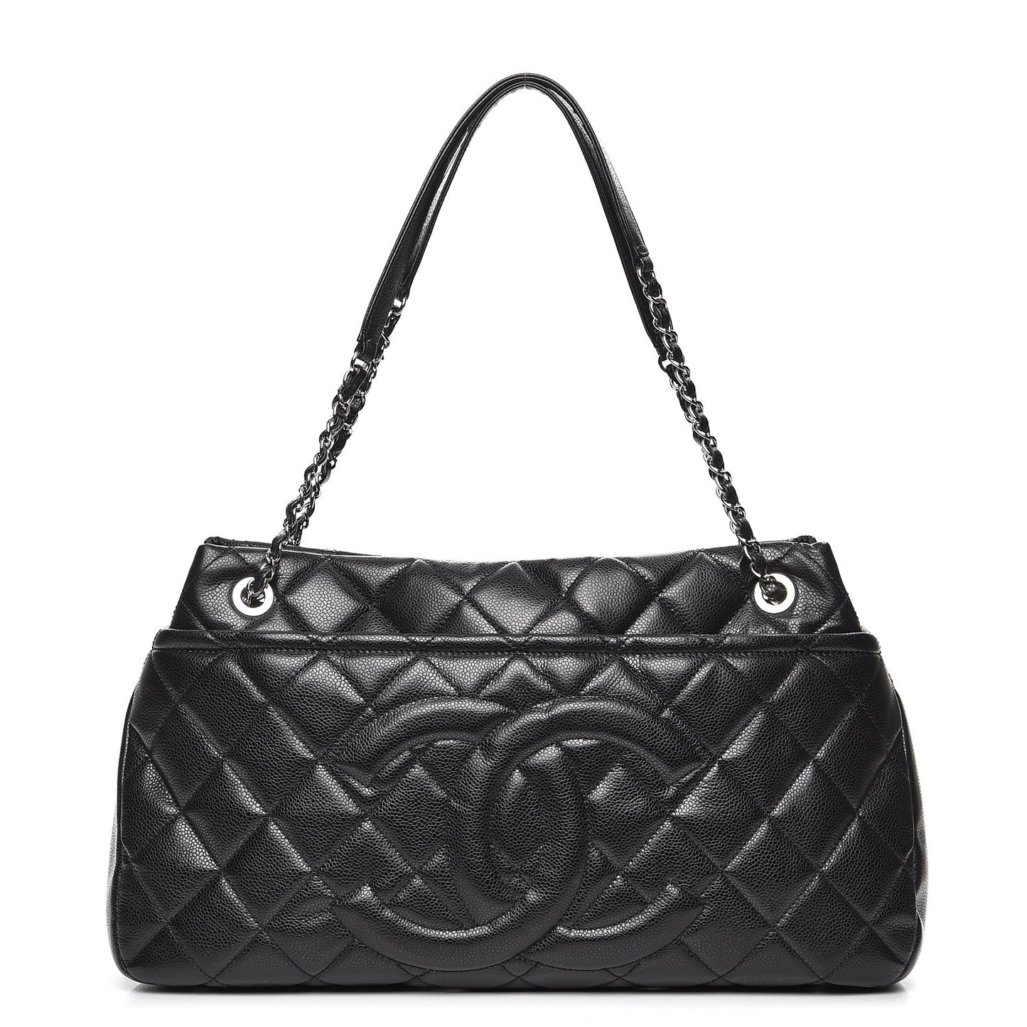 Caviar Quilted CC Timeless Soft Tote Black