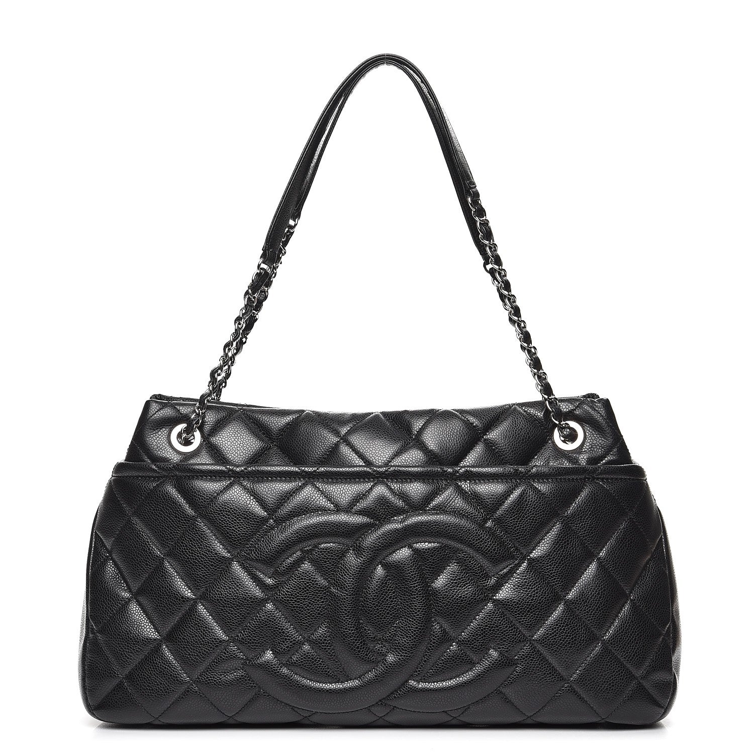 Chanel Caviar Quilted CC Timeless Soft Tote Black 1 of 7