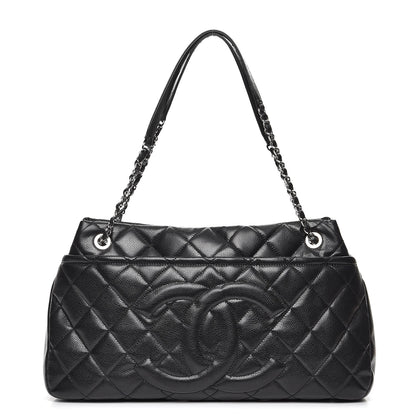 Chanel Caviar Quilted CC Timeless Soft Tote Black 1 of 7