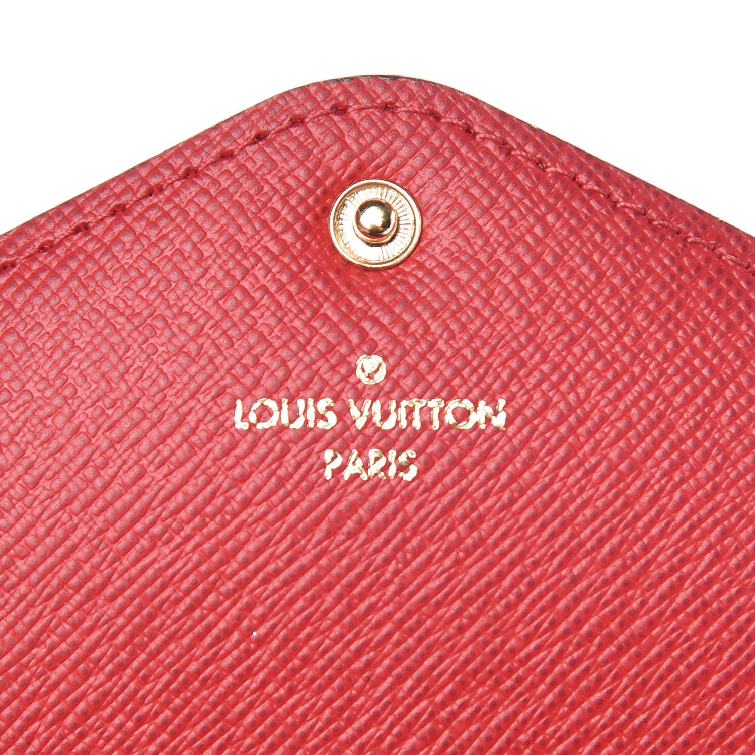 Louis Vuitton Damier Ebene Josephine Wallet Red 7 of 12