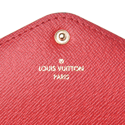Louis Vuitton Damier Ebene Josephine Wallet Red 7 of 12
