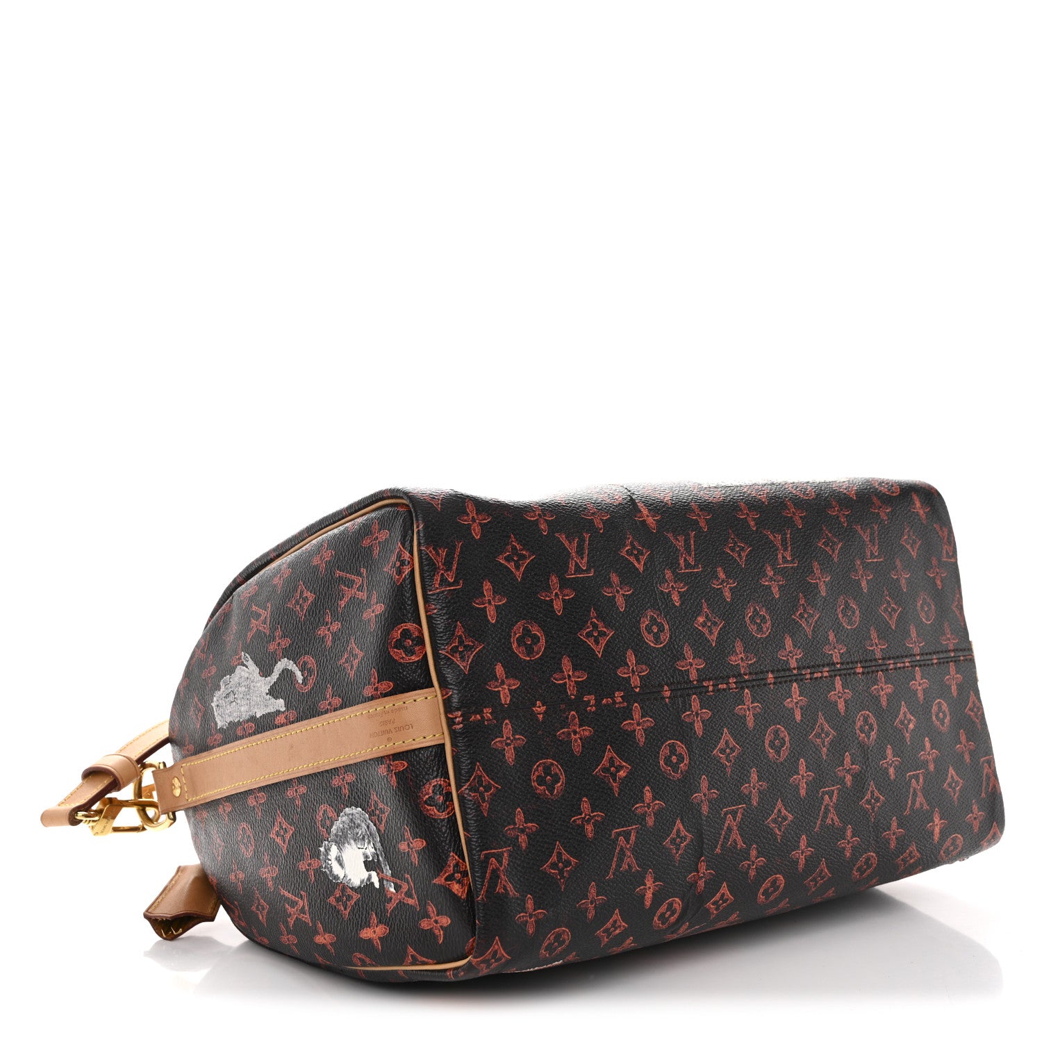 Louis Vuitton Catogram Speedy Bandouliere 30 Marron 4 of 14