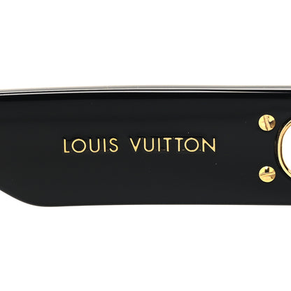 Louis Vuitton Acetate LV Link Square Sunglasses Z1568W Black 5 of 7