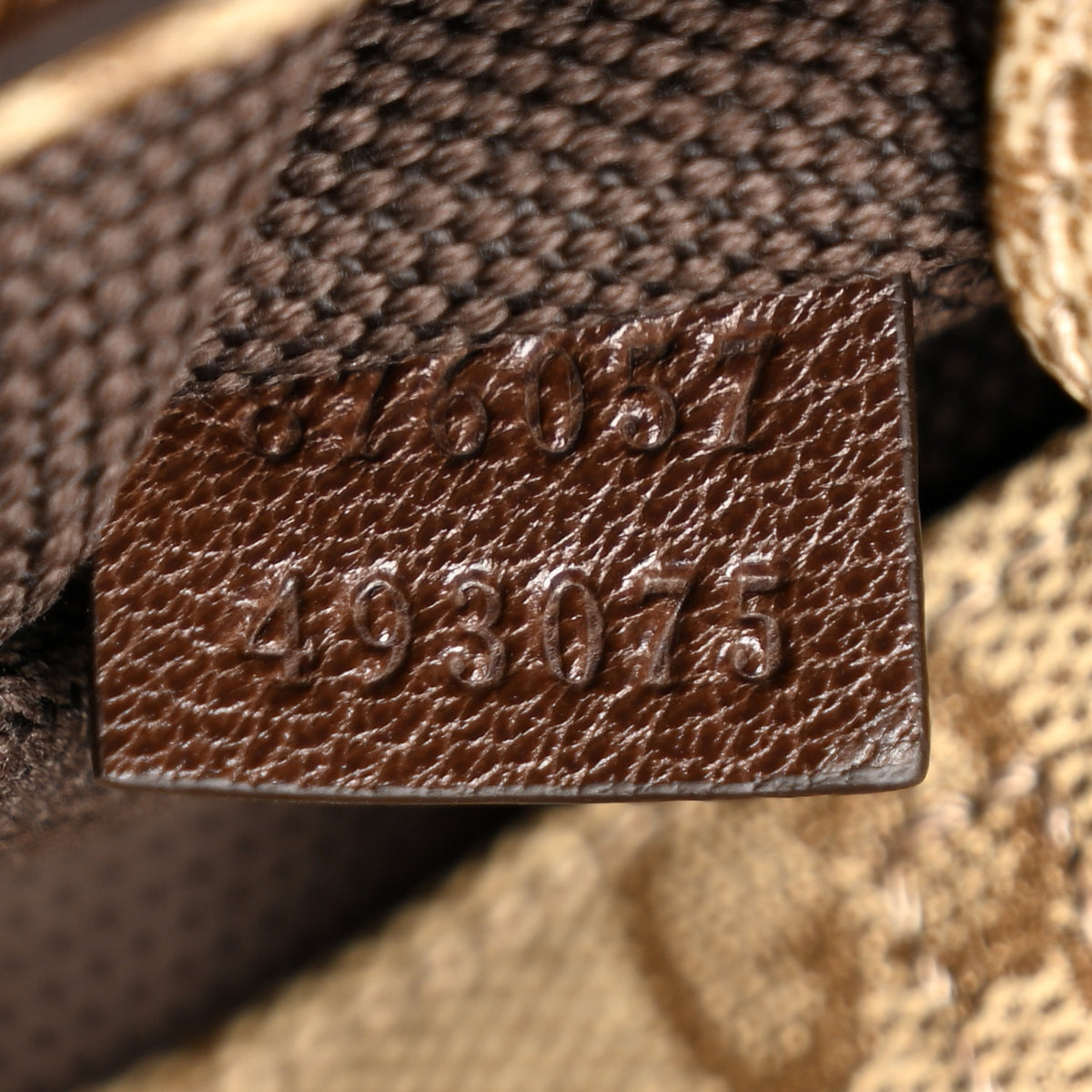 GG Monogram Web Mini Boston Bag Sand Dark Brown