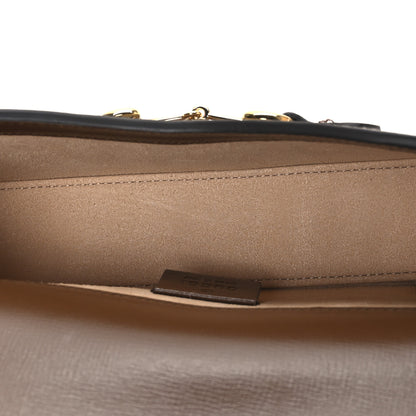 Gucci GG Supreme Monogram Mini Horsebit 1955 Shoulder Bag Beige Brown Sugar 5 of 10
