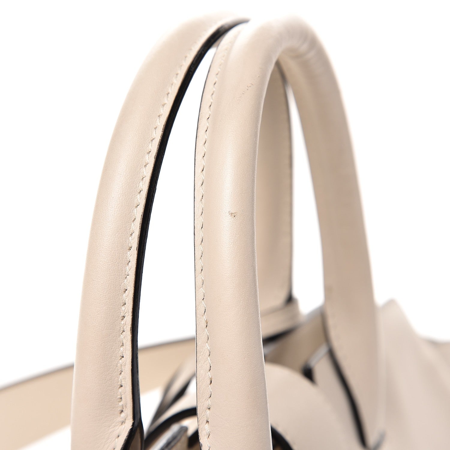 Saint Laurent Calfskin Small Monogram Downtown Cabas Porcellana 9 of 11