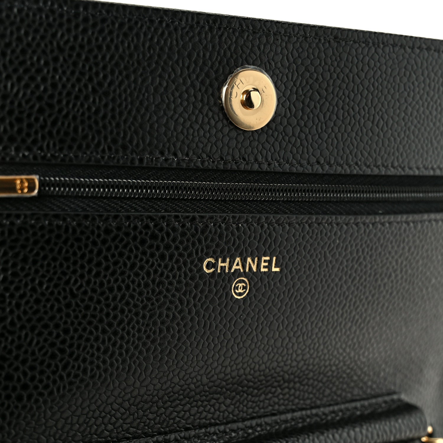 Chanel Caviar Quilted Wallet on Chain WOC Black 10 of 21