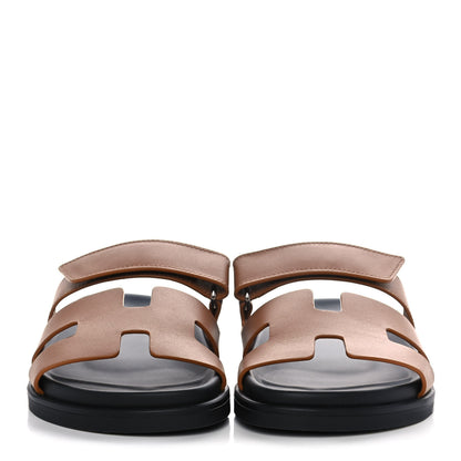 Hermes Calfskin Womens Chypre Sandals 37 Naturel 2 of 10