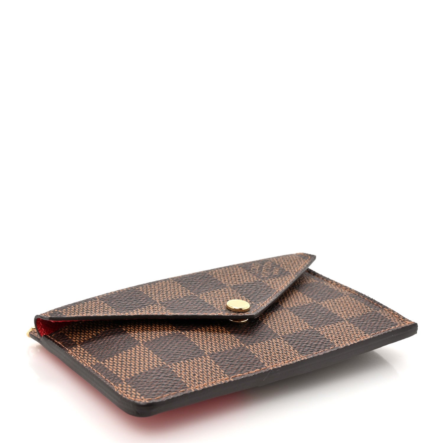 Louis Vuitton Damier Ebene Recto Verso Card Holder Red 4 of 7