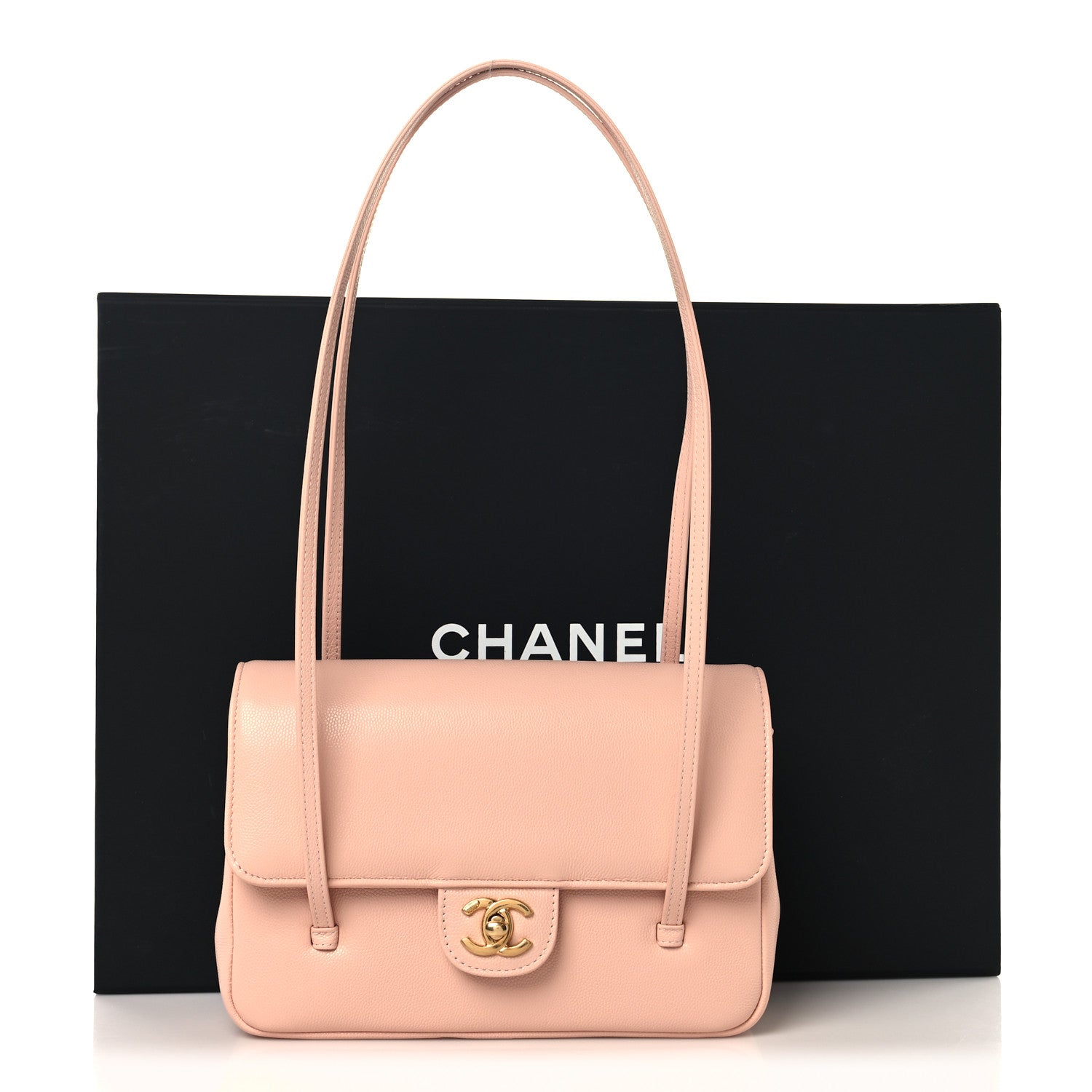 Chanel Shiny Caviar Preppy Coco Small Flap Light Pink 11 of 11
