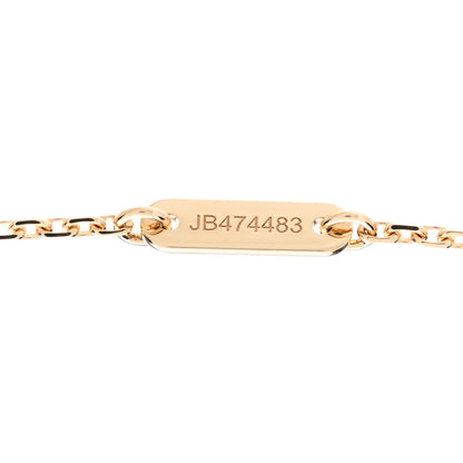 Van Cleef & Arpels 18K Yellow Gold Mother of Pearl Sweet Alhambra Butterfly Pendant Necklace 5 of 6