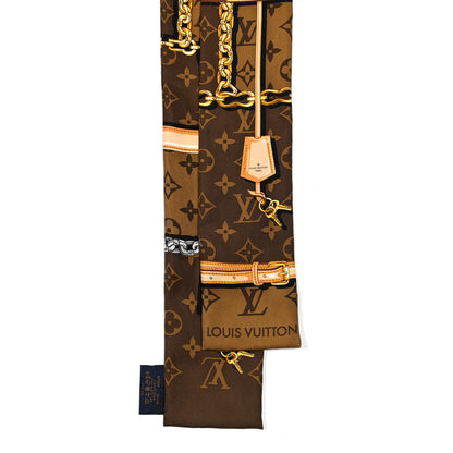 Louis Vuitton Silk Monogram Confidential Bandeau Brown 2 of 8
