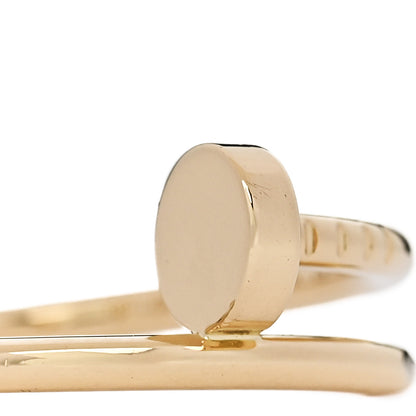 Cartier 18K Yellow Gold Small Juste Un Clou Ring 53 6.5 4 of 5