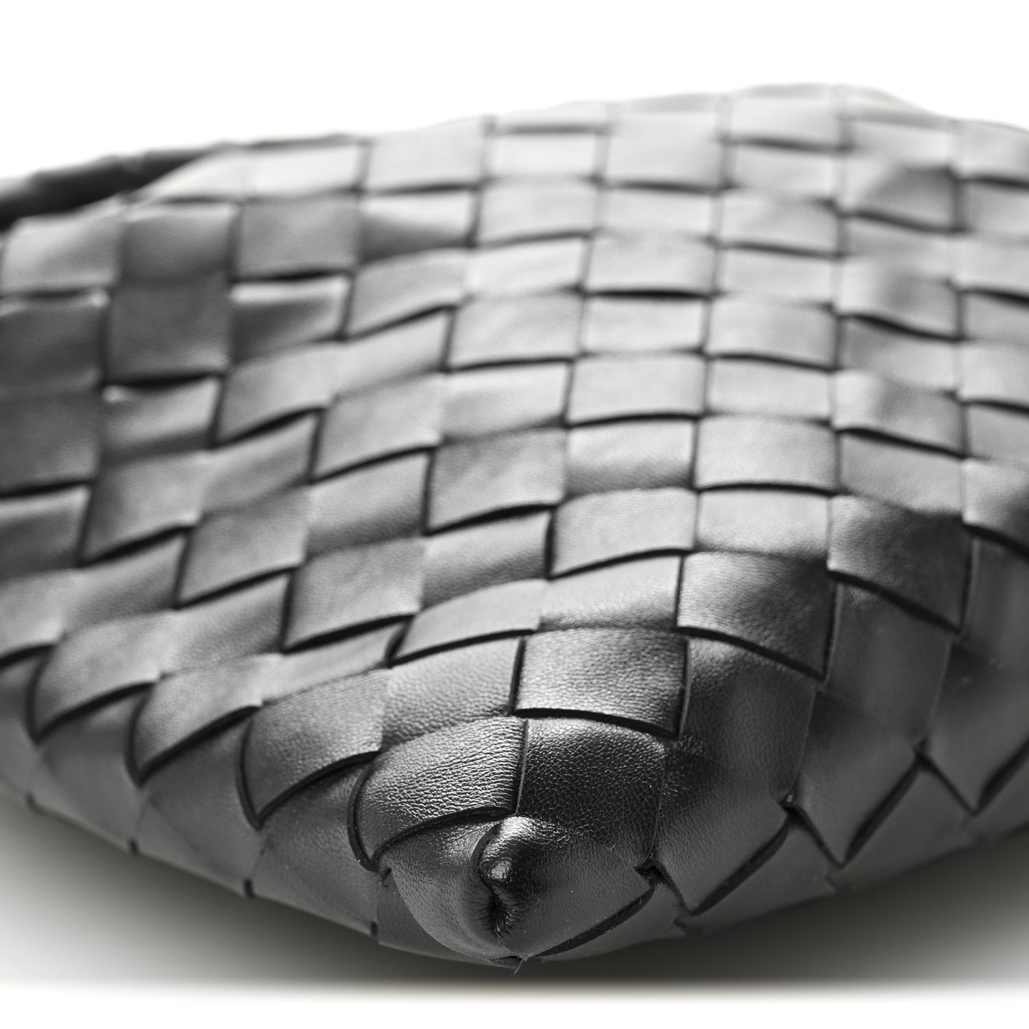 Calfskin Intrecciato Mini Hop Black