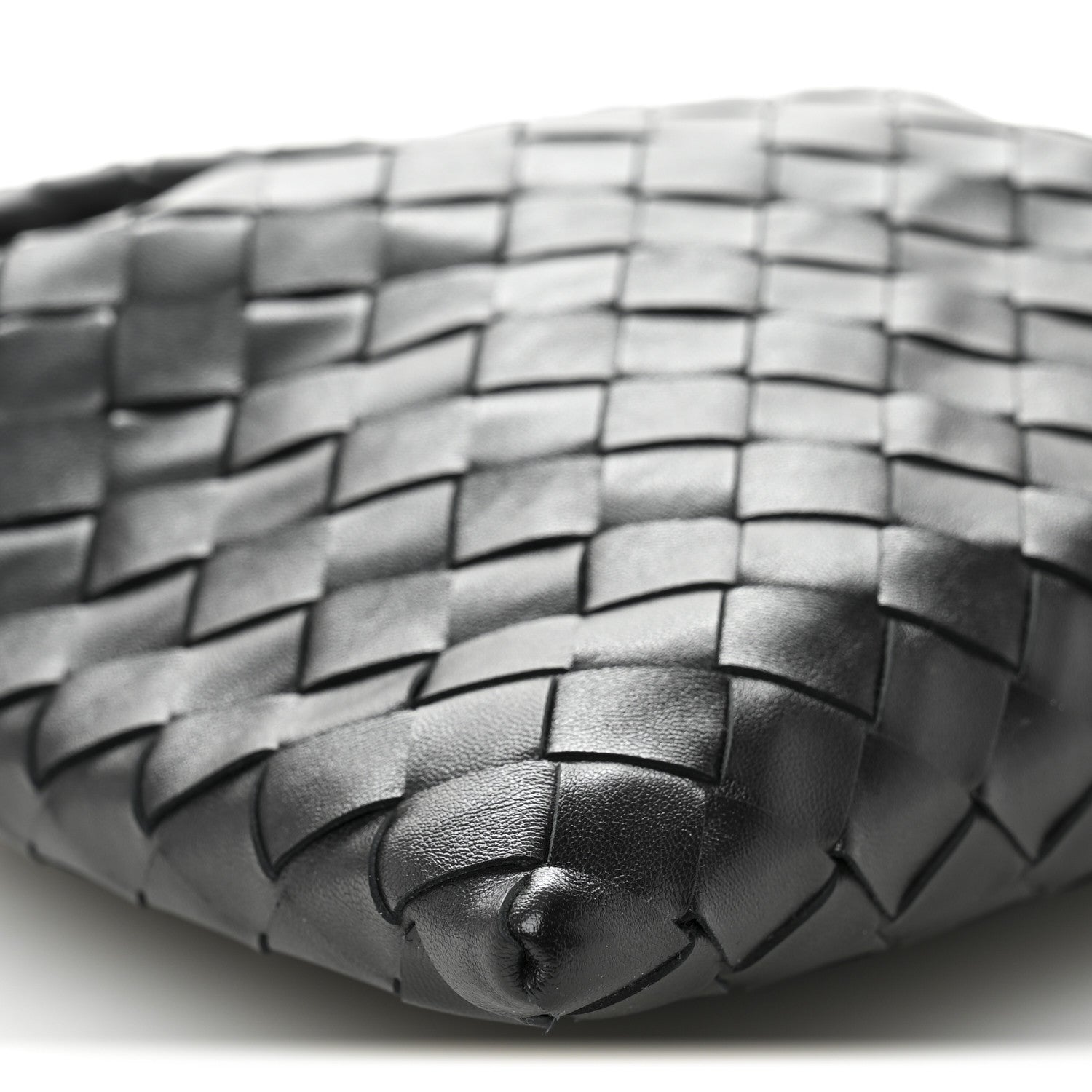 Bottega Veneta Calfskin Intrecciato Mini Hop Black 9 of 10