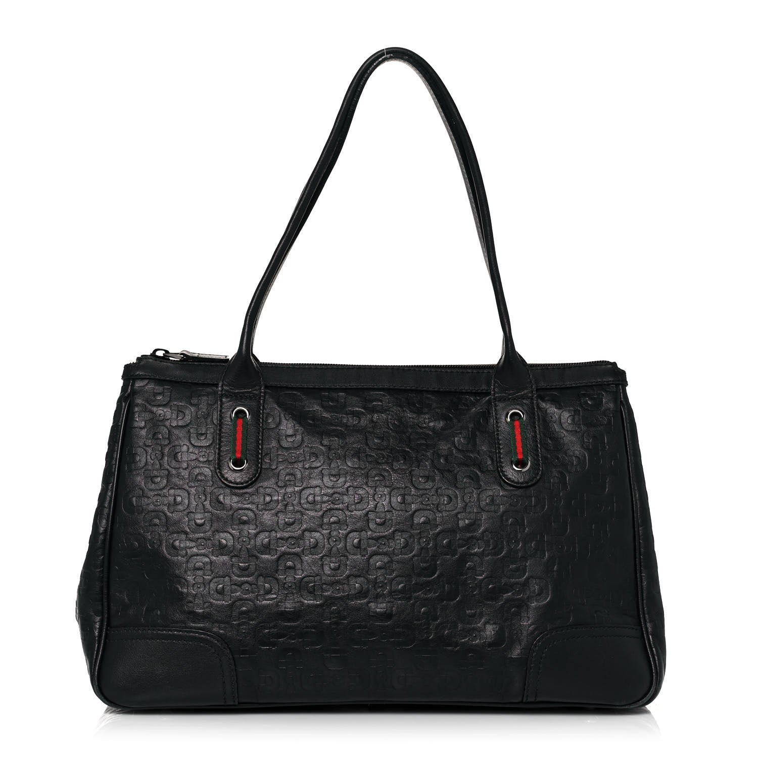 Gucci Guccissima Medium Princy Tote Black 1 of 12